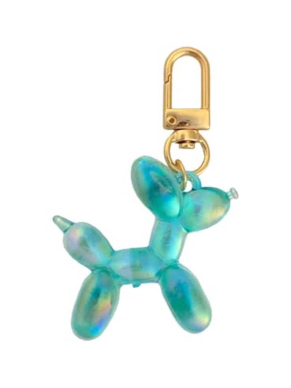 New Blue Moon Studio Iridescent Balloon Dog Bag Charm - Blue